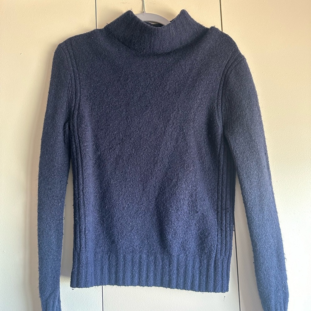 jcrew wool blend turtleneck sweater